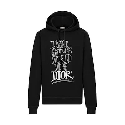 Dior Shawn Oversized Logo Print Hoodie Black Men 033J646A0531C-980