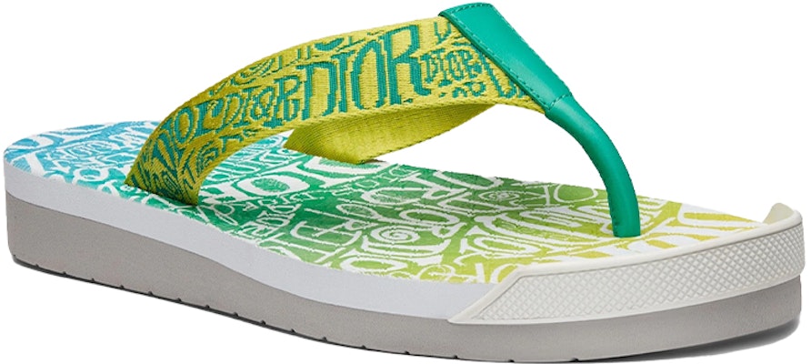 ディオール x ショーン・ステューシー スライド (黄緑グラデ) 3SA086YYI_H166 Lookbook ディオール x ショーン・ステューシー スライド (黄緑グラデ) 3SA086YYI_H166