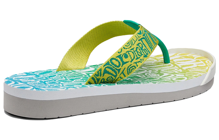 Shop Dior x Shawn Stussy Slide ''Gelb Grün Gradient'' 3SA086YYI_H166