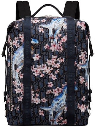 dior-x-sorayama-backpack-oblique-safari-nylon-blue