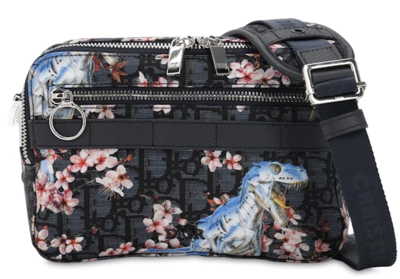 Dior x Sorayama Crossbody Oblique Safari Nylon Blue