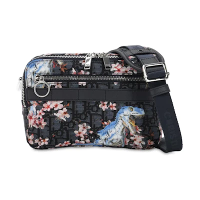 Dior x Sorayama Crossbody Oblique Safari Nylon Blue