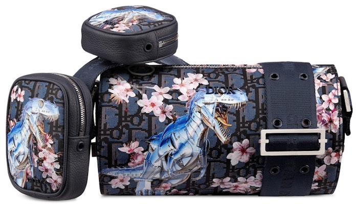 Bolso Mensajero Dior x Sorayama Oblique Safari Nylon Azul Order Bolso Mensajero Dior x Sorayama Oblique Safari Nylon Azul