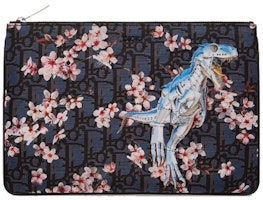 Dior x Sorayama Pouch Oblique Safari Nylon Blue Dior x Sorayama Pouch Oblique Safari Nylon Blue