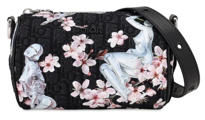 Dior x Sorayama Roller Messenger Bag Oblique Black