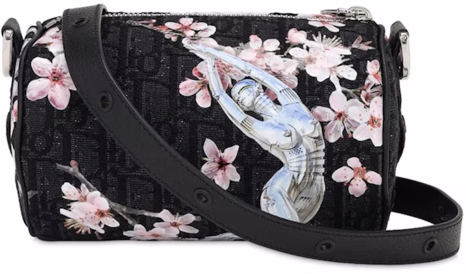 迪奥x空山基经典斜纹黑色滚动邮差包 Order 迪奥x空山基经典斜纹黑色滚动邮差包