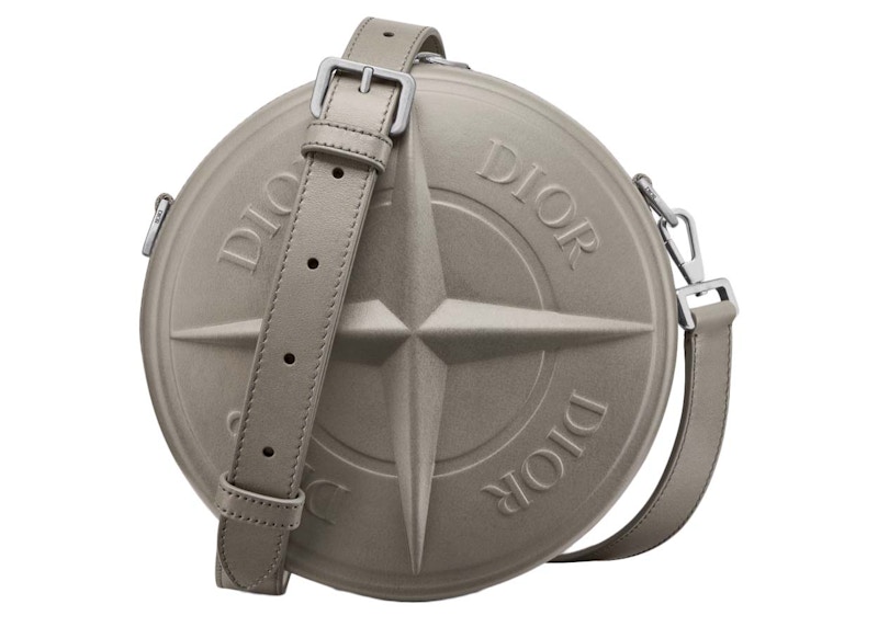 Dior x Stone Island Round Bag Gray