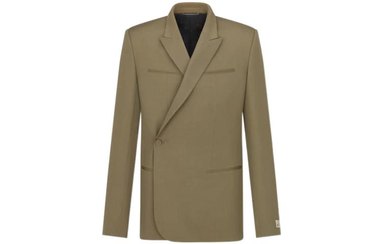 Order DIOR x Travis Scott FW22 Brown  Asymmetrical Blazer 283C273A4739-C781