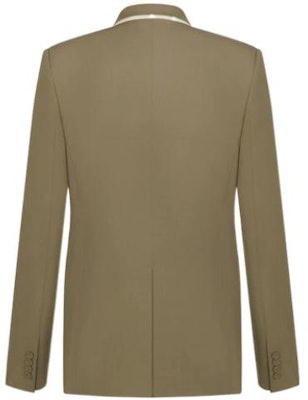 DIOR x Travis Scott FW22 Brown Asymmetrical Blazer 283C273A4739-C781 Lookbook DIOR x Travis Scott FW22 Brown Asymmetrical Blazer 283C273A4739-C781