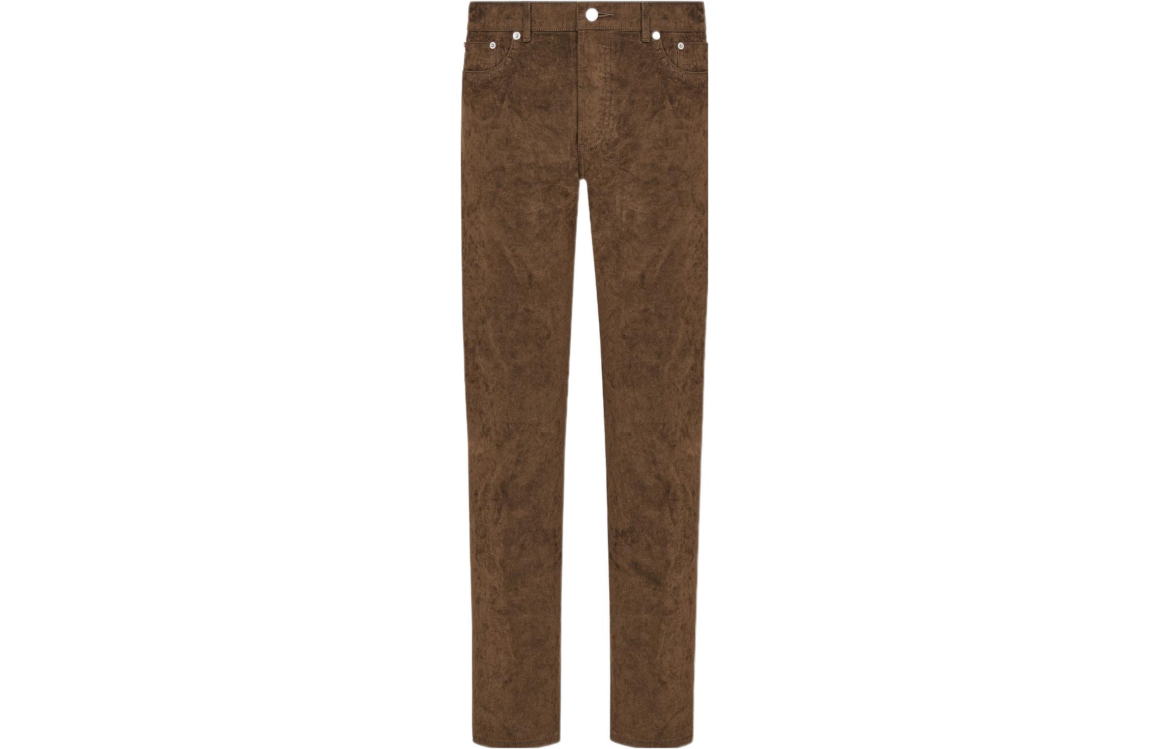 DIOR x Travis Scott FW22 Brown Straight-Leg Casual Pants Men’s. 193D011EY509-C140