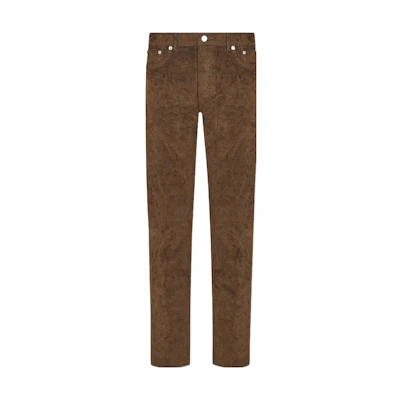 DIOR Travis FW22 Brown Straight-Leg Casual Pants Men’s. 193D011EY509-C140