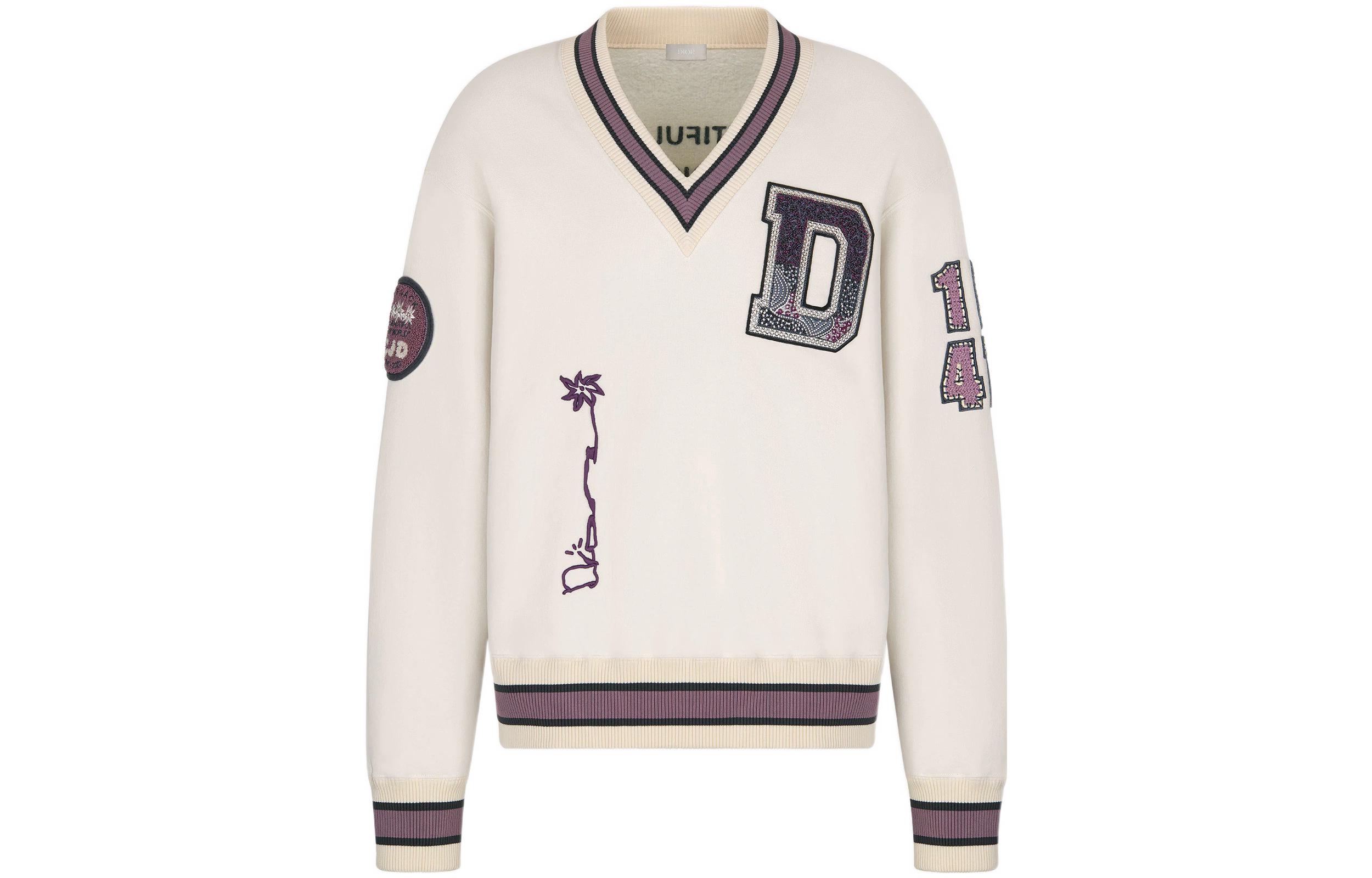 DIOR Travis FW22 Cactus Jack Logo Pullover Hoodie White Limited Edition 283J634A0531-C084