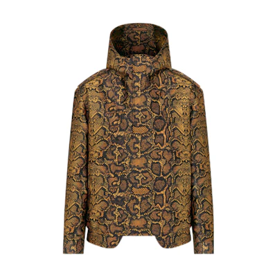 Dior Travis FW22 Cactus Jack Snake Pattern Hoodie Jacket Brown () 283C402B5540-C289