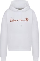 DIOR x Travis Scott FW22 Logo Fleece Pullover Hoodie White. 283J678C0531-C083 DIOR x Travis Scott FW22 Logo Fleece Pullover Hoodie White. 283J678C0531-C083
