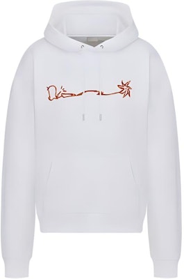 DIOR x Travis Scott FW22 Logo Fleece Pullover Hoodie White. 283J678C0531-C083 Order DIOR x Travis Scott FW22 Logo Fleece Pullover Hoodie White. 283J678C0531-C083