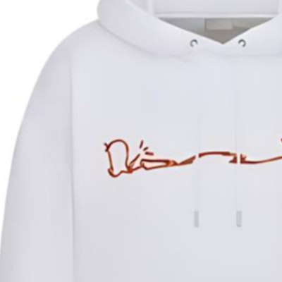 DIOR x Travis Scott FW22 Logo Fleece Pullover Hoodie White. 283J678C0531-C083 Details for DIOR x Travis Scott FW22 Logo Fleece Pullover Hoodie White. 283J678C0531-C083