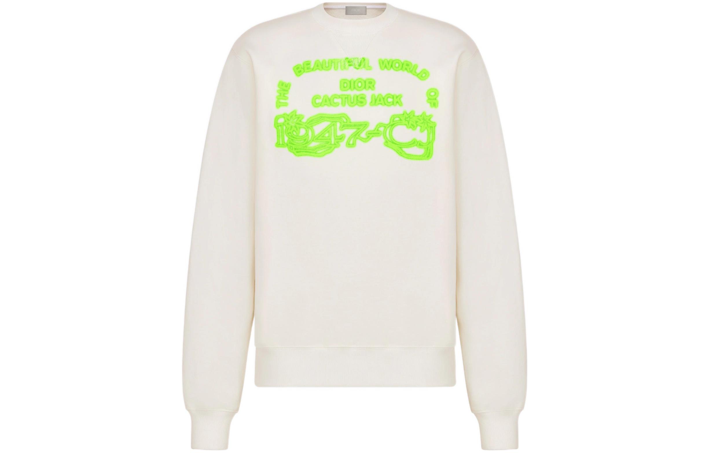 DIOR Travis FW22 White Logo Crewneck Long Sleeve Sweatshirt . 283J646A0531-C086 圖 2