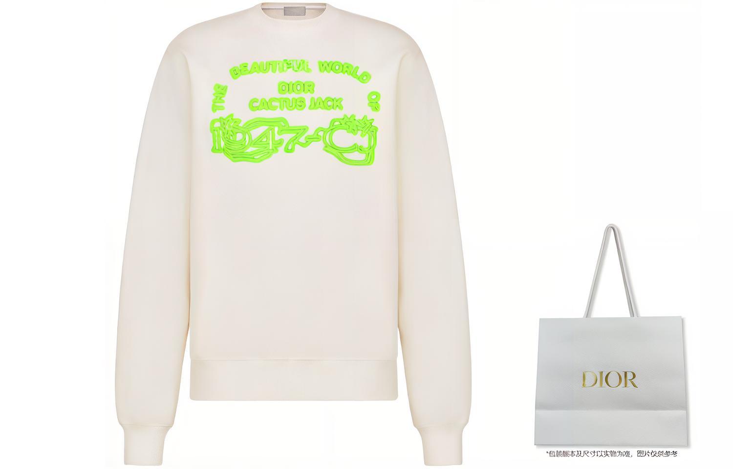 DIOR Travis FW22 White Logo Crewneck Long Sleeve Sweatshirt . 283J646A0531-C086 圖 4
