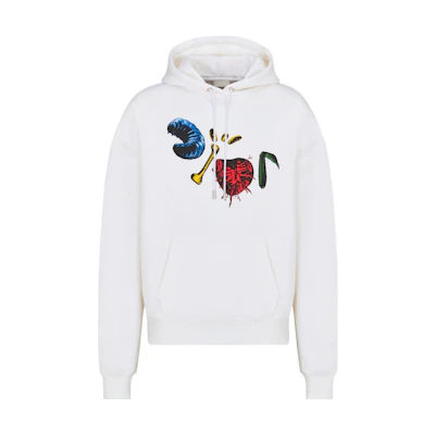 DIOR Travis Oversized Logo Hoodie FW22 - White. 283J678B0531-C089
