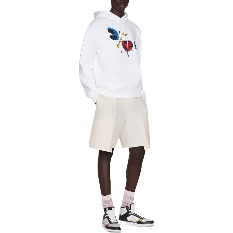 Purchase DIOR x Travis Scott 白色加大標誌連帽衫 FW22 283J678B0531-C089