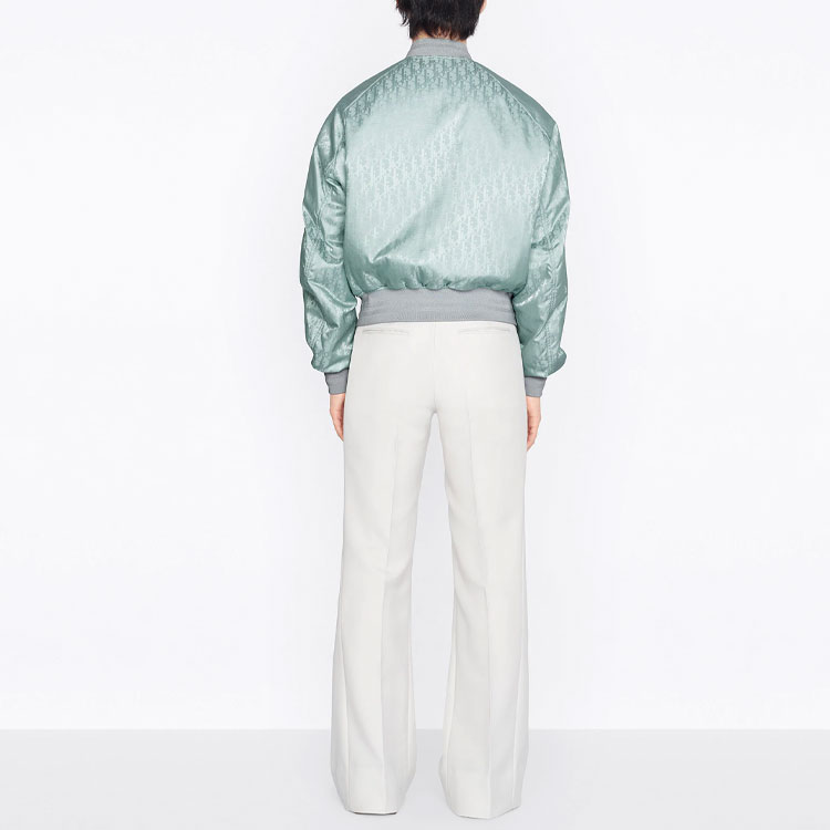 Dior Travis Reversible Logo Printed Bomber Jacket Gray Edition 183C432C4462-C888 圖 5