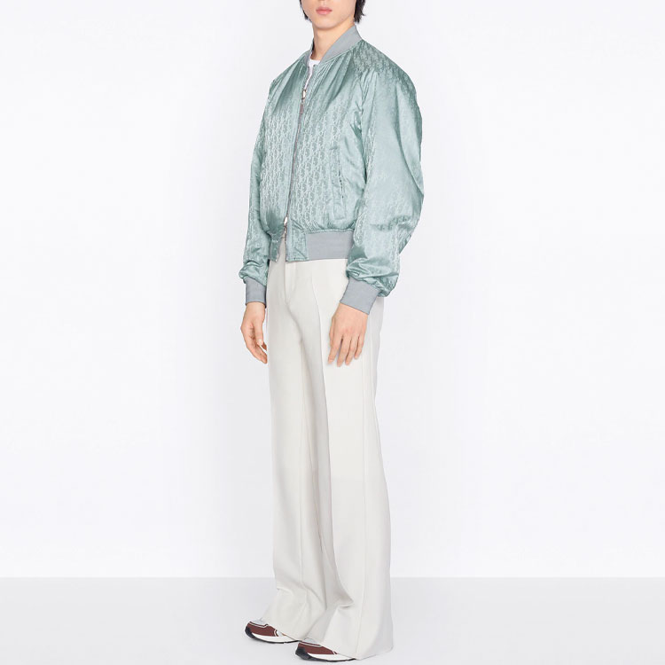 Dior Travis Reversible Logo Printed Bomber Jacket Gray Edition 183C432C4462-C888 圖 6