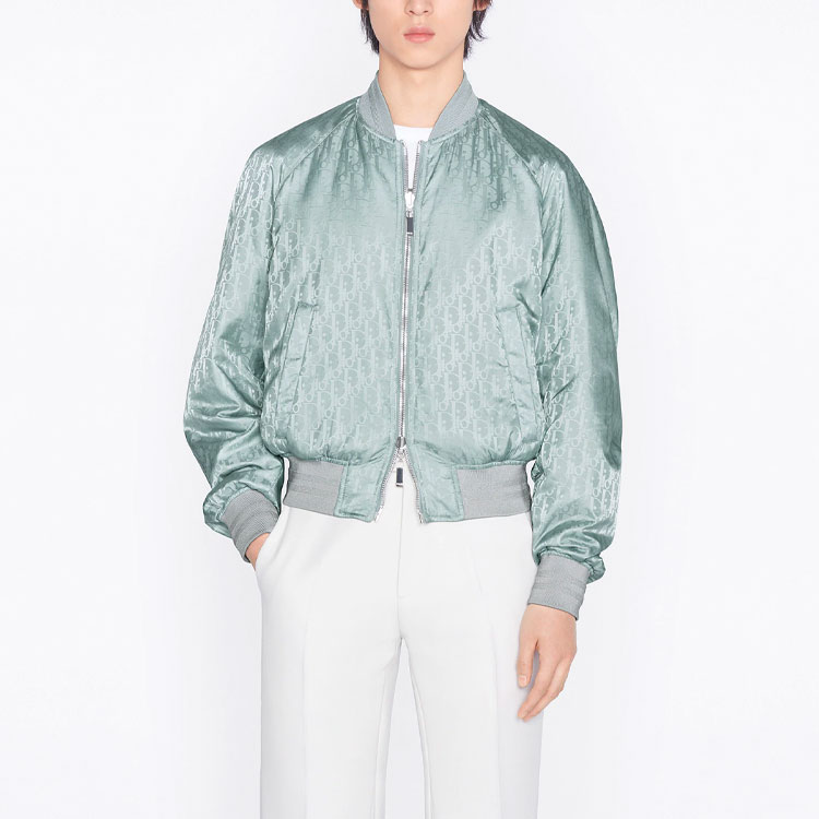 Dior Travis Reversible Logo Printed Bomber Jacket Gray Edition 183C432C4462-C888 圖 7
