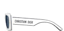 Shop DIORPACIFIC 男女同款黑白不规则太阳镜 - Dior 时尚眼镜。 DIORPACIFICS1U-95B0