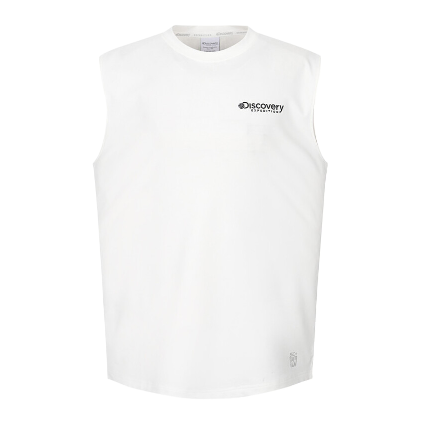 Discovery Expedition Basic Sleeveless Tank Unisex Grey White - Comfort Fit DXSW73043-WHS
