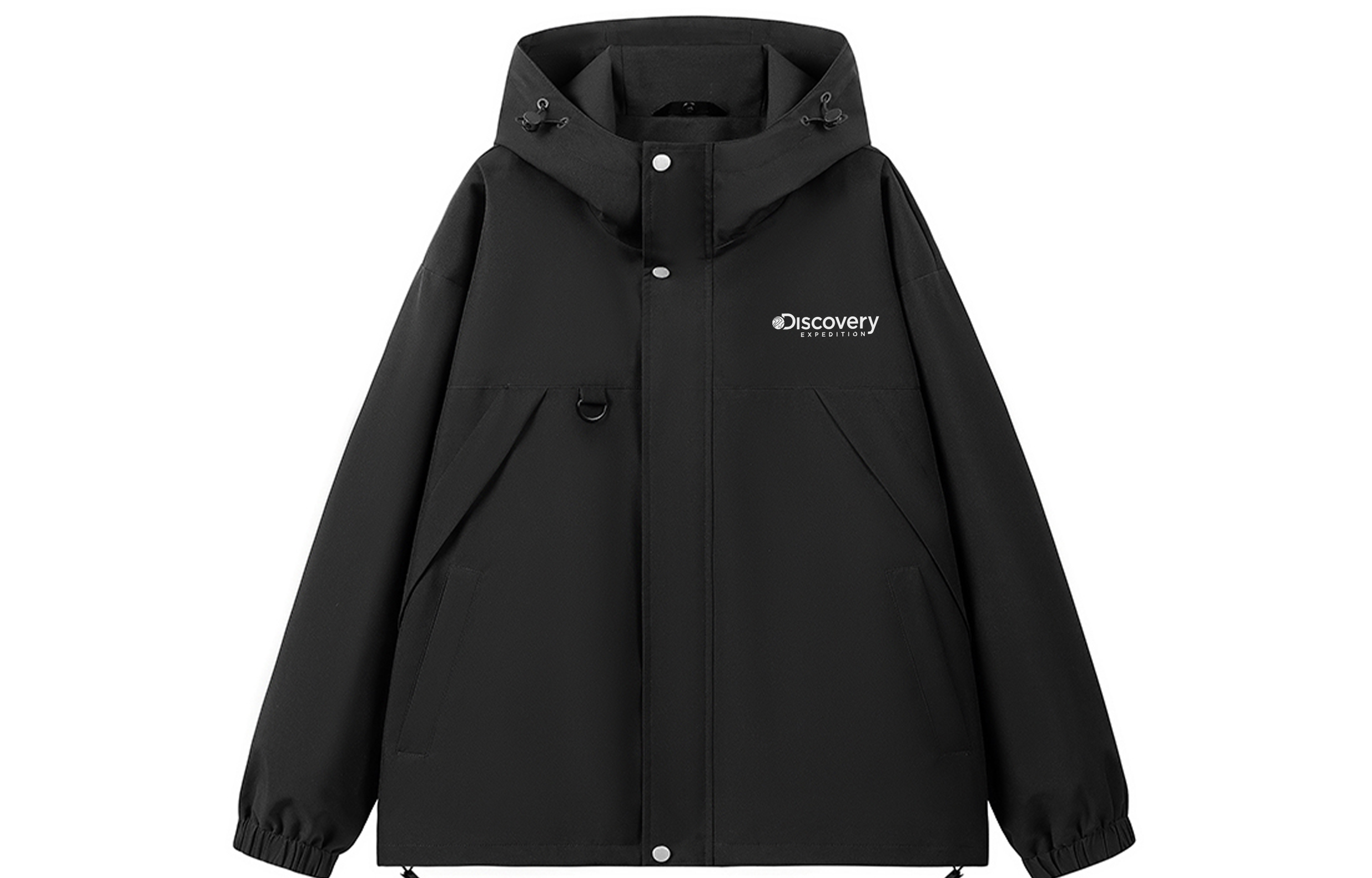 Discovery Expedition Casual Logo Hoodie Zip-Up Jacket - Functional & Stylish. XDAAEL000940