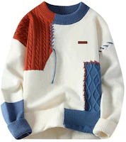 Discovery Expedition Colorblock Oversized Sweater Unisex XDAATL000834 Discovery Expedition Colorblock Oversized Sweater Unisex XDAATL000834