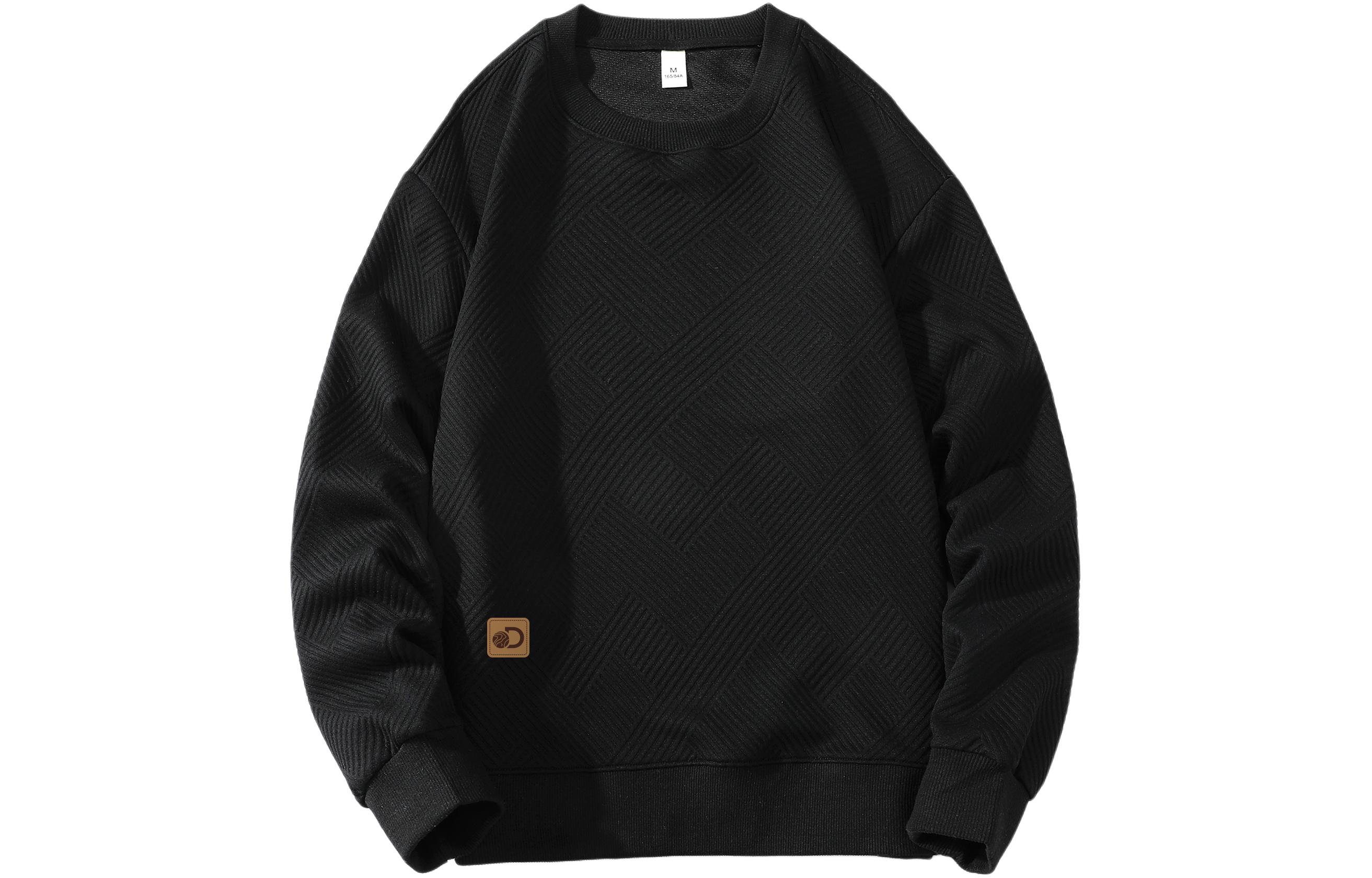 Discovery Expedition Crewneck Waffle Knit Relaxed Long-Sleeve Sweatshirt. XDAAUL000890