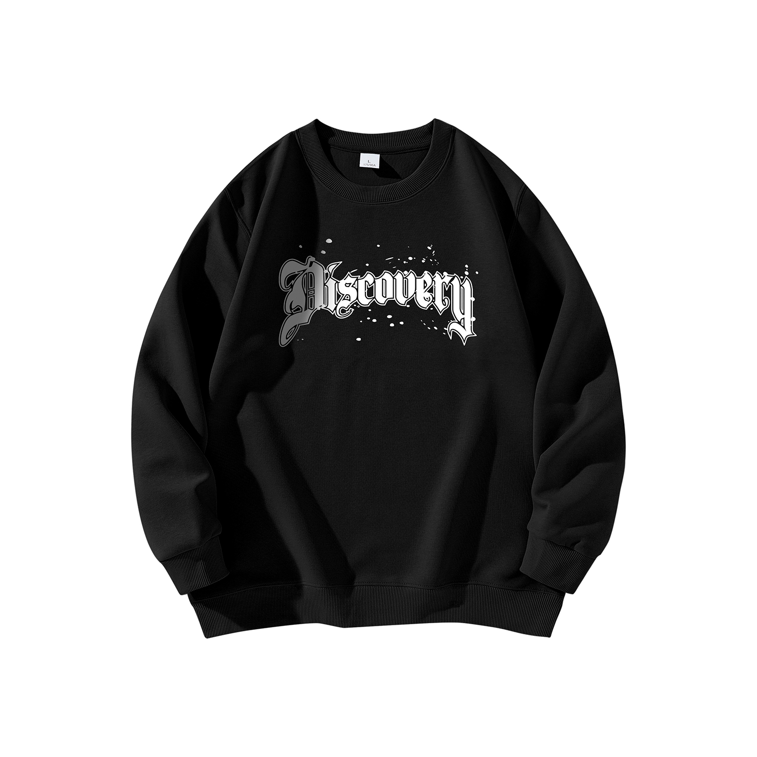 Discovery Expedition Gothic Letter Print Casual Sweatshirt Unisex DAAUL900576