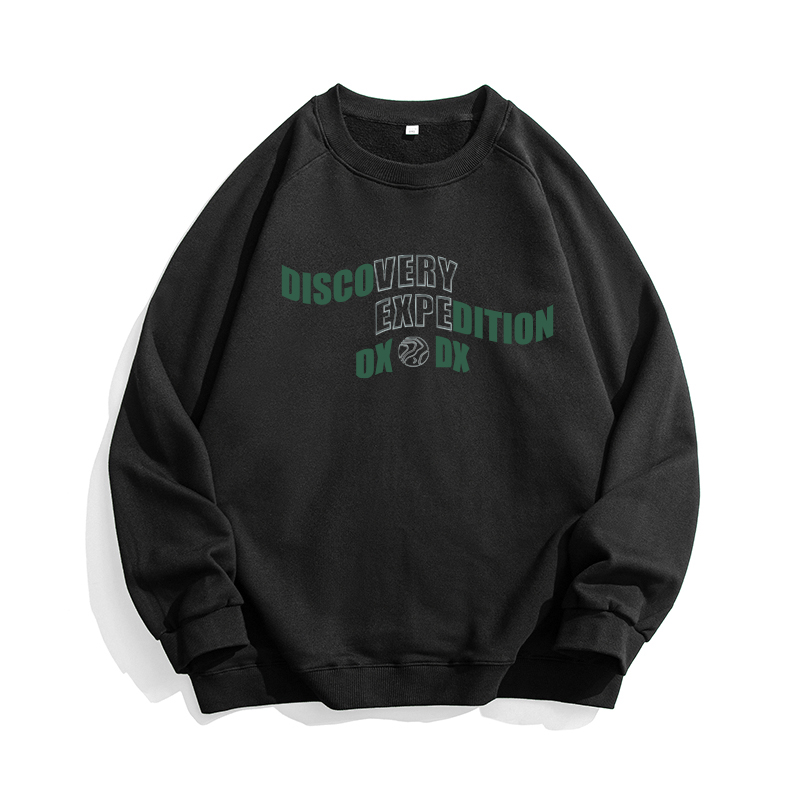 Discovery Expedition Gradient Logo Print Crewneck Sweatshirt Unisex DAAUL900617