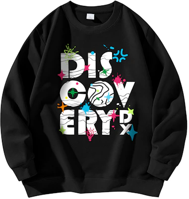 Discovery Expedition 塗鴉字母印花寬鬆版型中性款圓領衛衣。 DAAUL900584 Buy Discovery Expedition 塗鴉字母印花寬鬆版型中性款圓領衛衣。 DAAUL900584