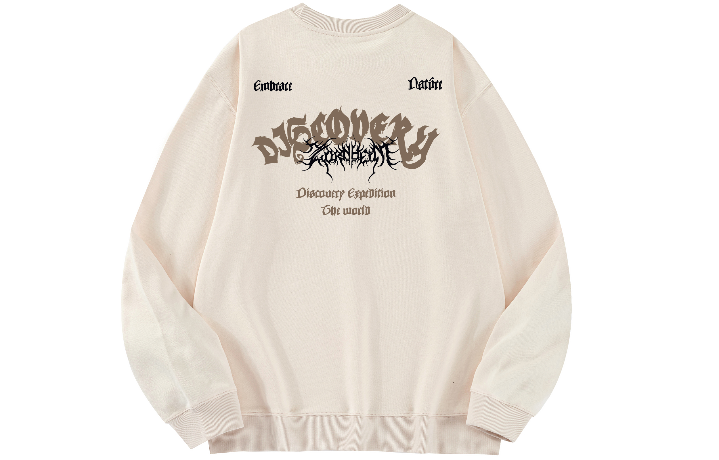 Discovery Expedition Graphic Logo Print Crewneck Sweatshirt Unisex. DAAUL900557