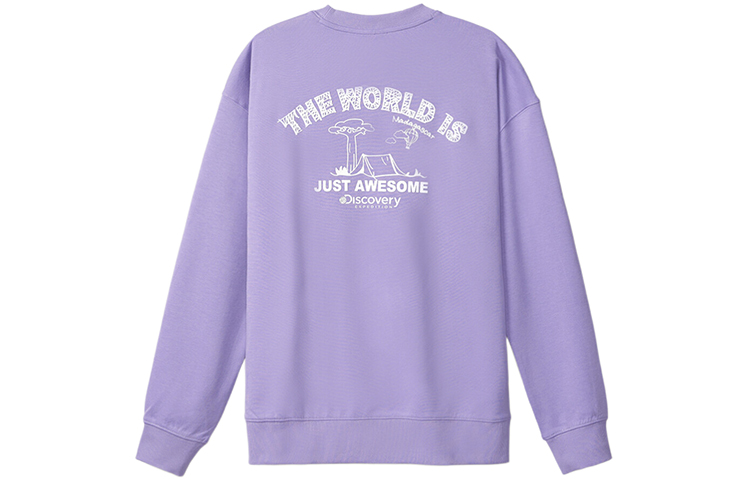 Discovery Expedition Graphic Print Loose-Fit Crewneck Sweatshirt - Unisex DAUK80809