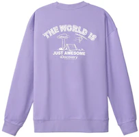 Discovery Expedition Graphic Print Loose-Fit Crewneck Sweatshirt - Unisex DAUK80809 Discovery Expedition Graphic Print Loose-Fit Crewneck Sweatshirt - Unisex DAUK80809