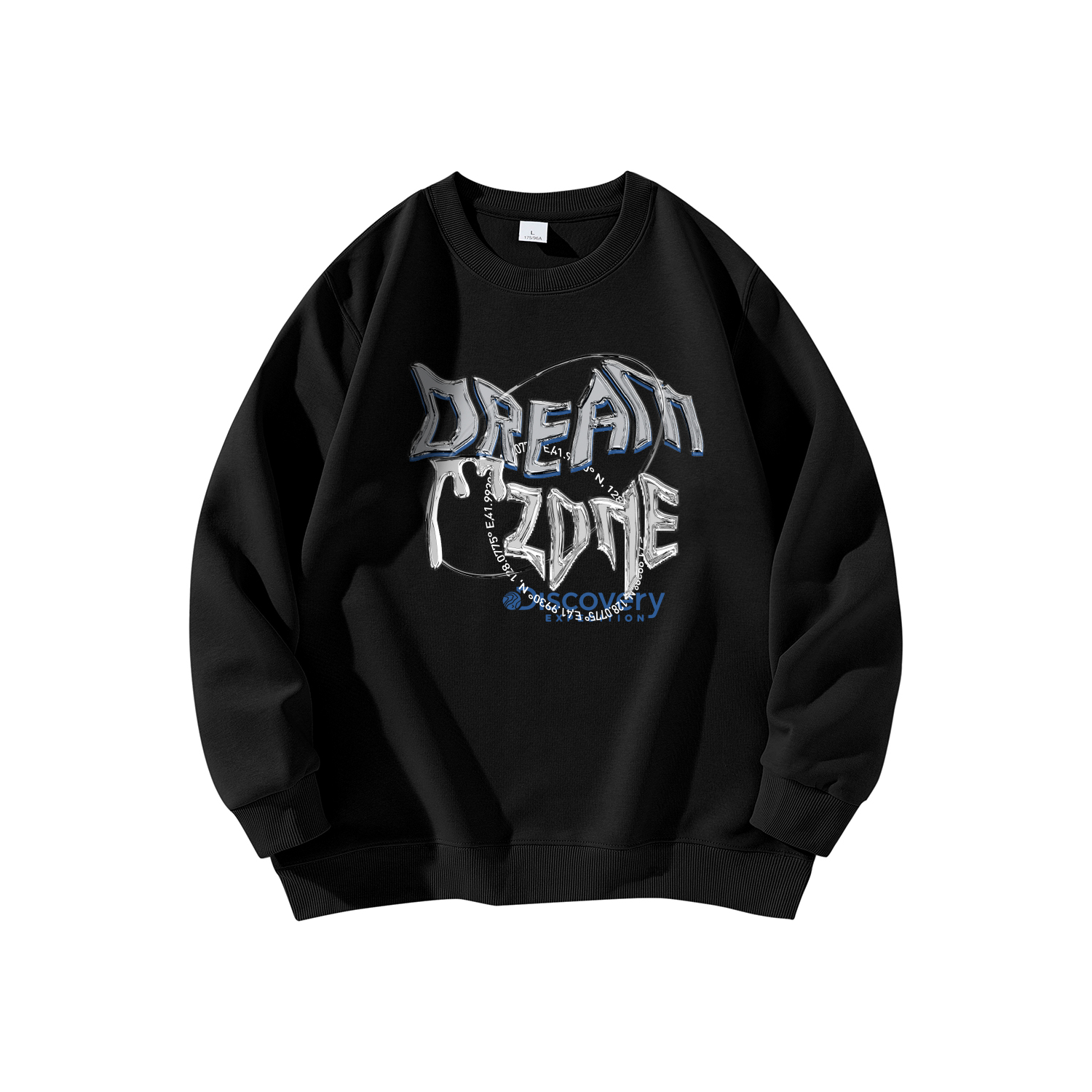 Discovery Expedition Heart-Shaped Letter Print Casual Sweatshirt Unisex. DAAUL900583