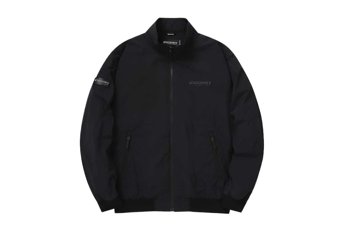 Discovery Expedition High Neck Bomber Jacket Black - Warm & Comfortable Fit DMWJ53043-BKS