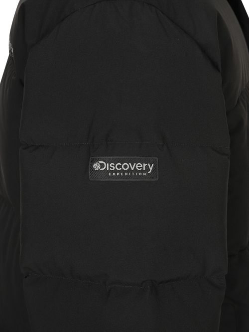 Sizing Discovery Expedition Lester G High-Neck Goose Down Short Puffer Jacket (Black) DMDJ63056-BKS