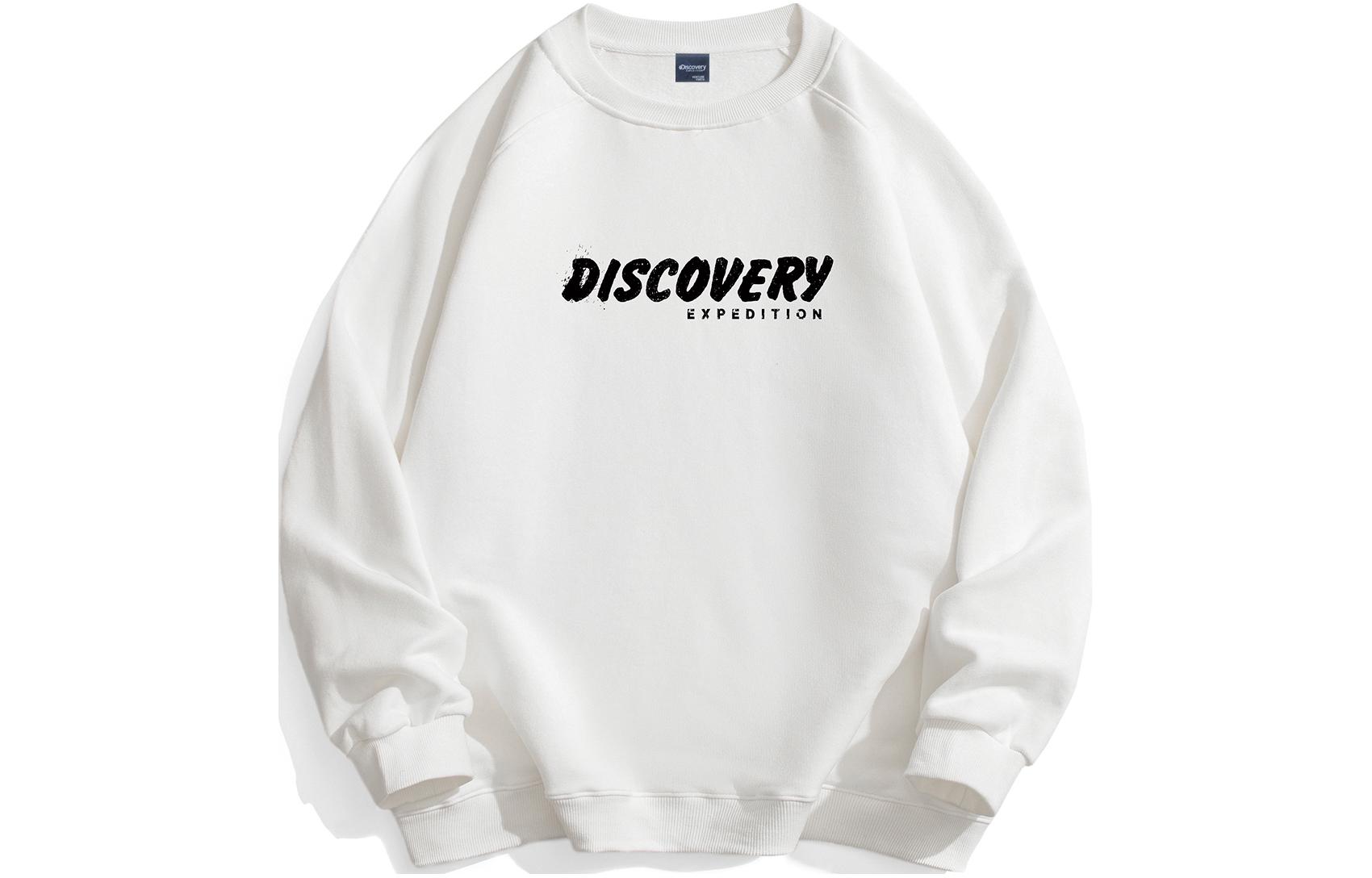 Discovery Expedition Letter Print Outdoor Casual Pullover Sweater Unisex DAAUL000881