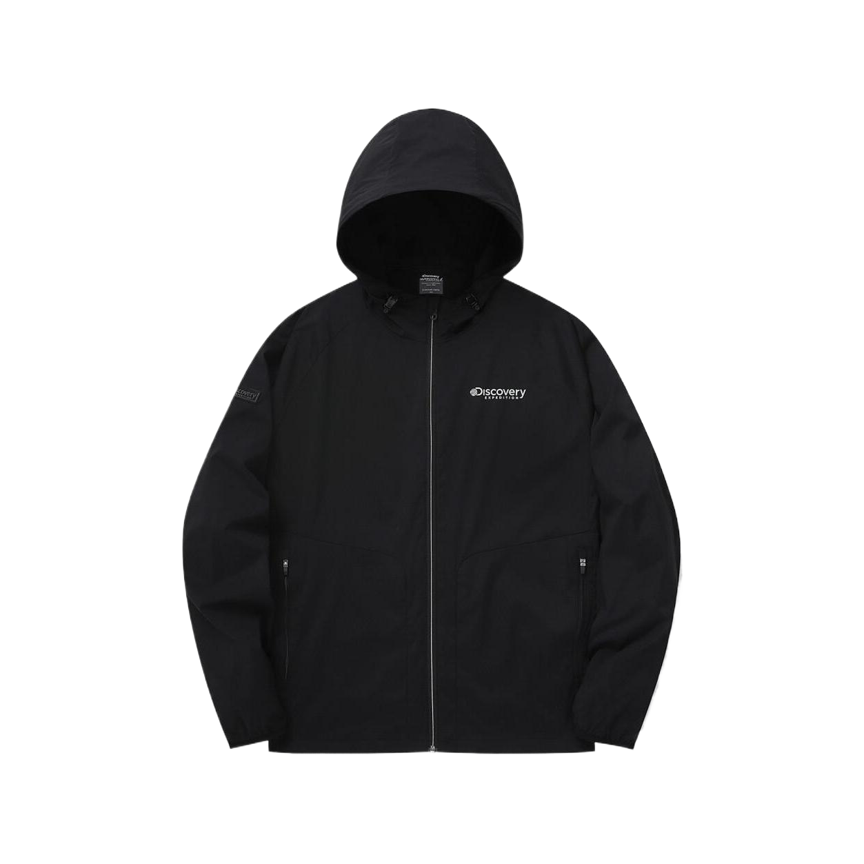 Discovery Expedition Lightweight Stretch Hooded Jacket Unisex - Black DMWJG3043-BKS