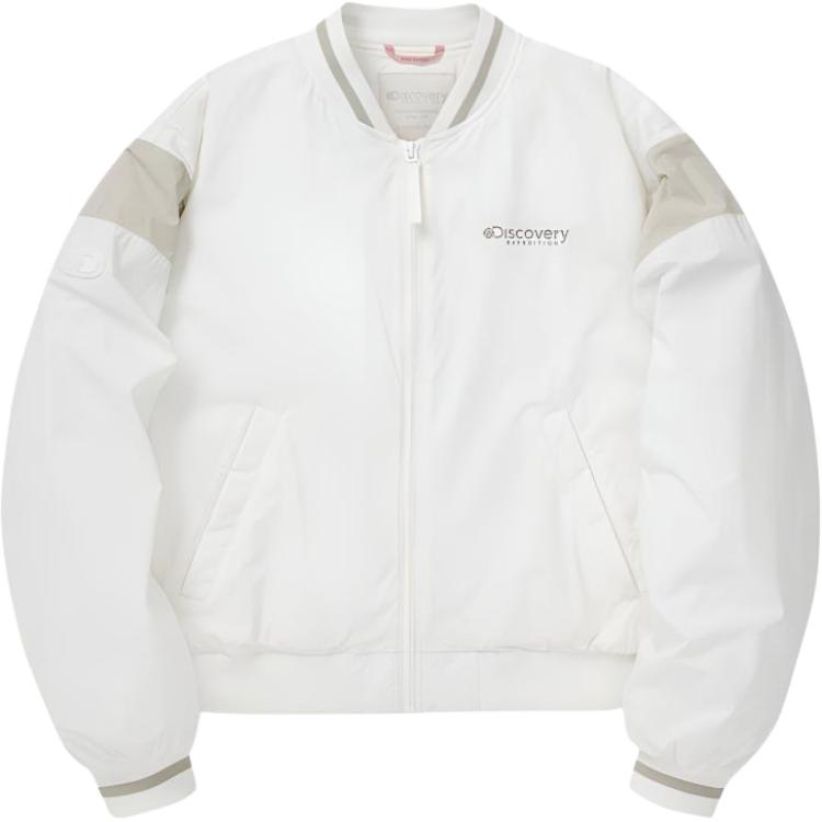 Discovery Expedition Lightweight Varsity Jacket Cream Unisex - Comfortable & Warm. DWWJ95043-CRS
