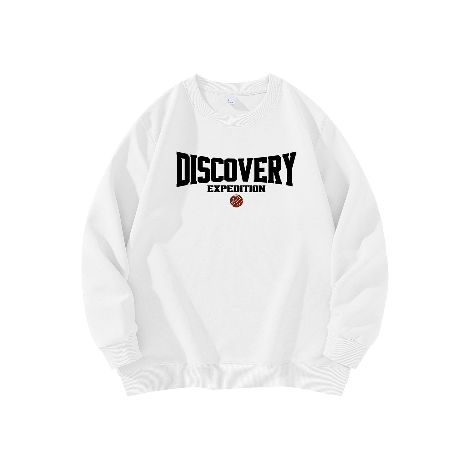 Discovery Expedition Logo Crewneck Sweatshirt Unisex Casual Loose Fit. DAAUL900518