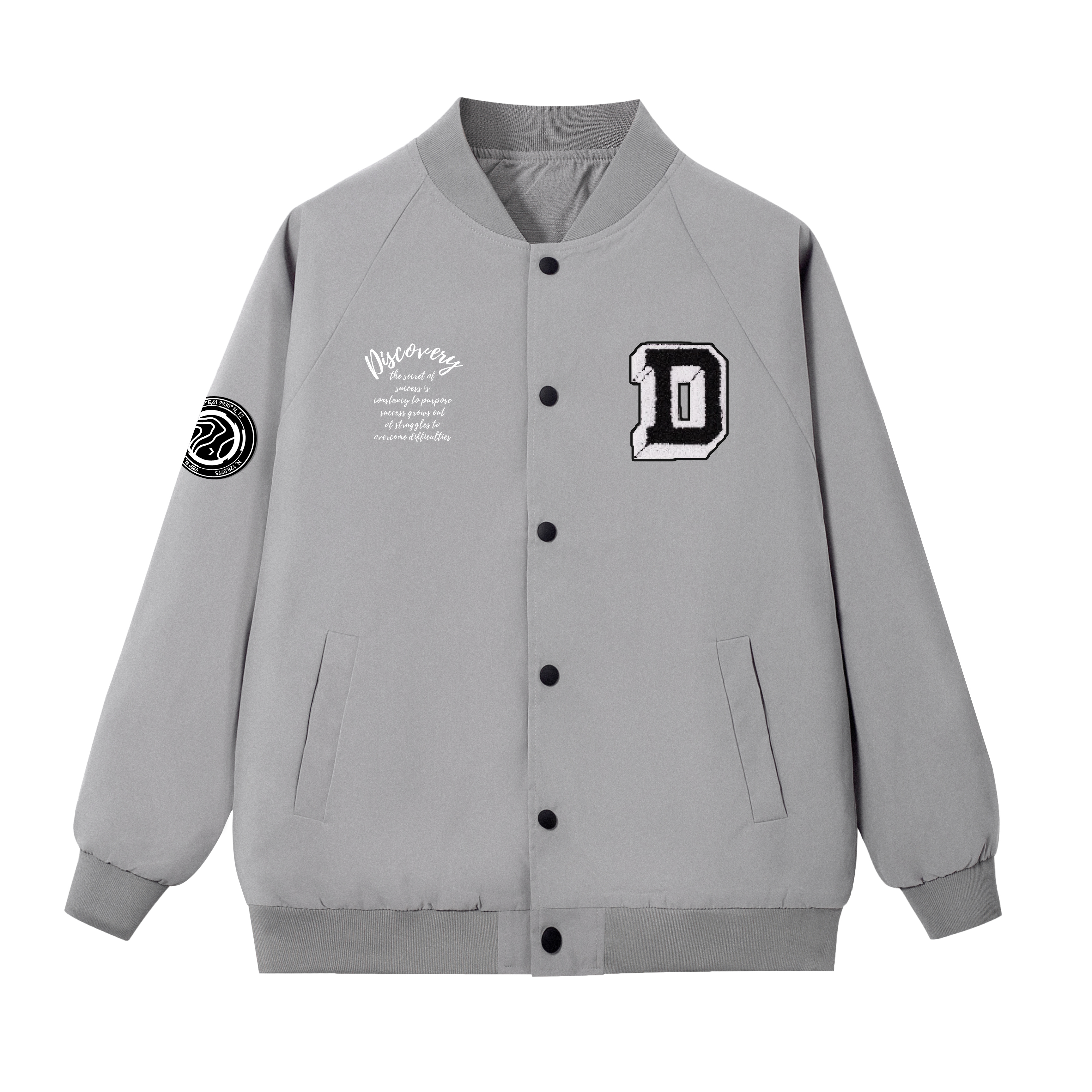 Discovery Expedition Logo Embroidered Windproof Outdoor Jacket Unisex DAAEL000717