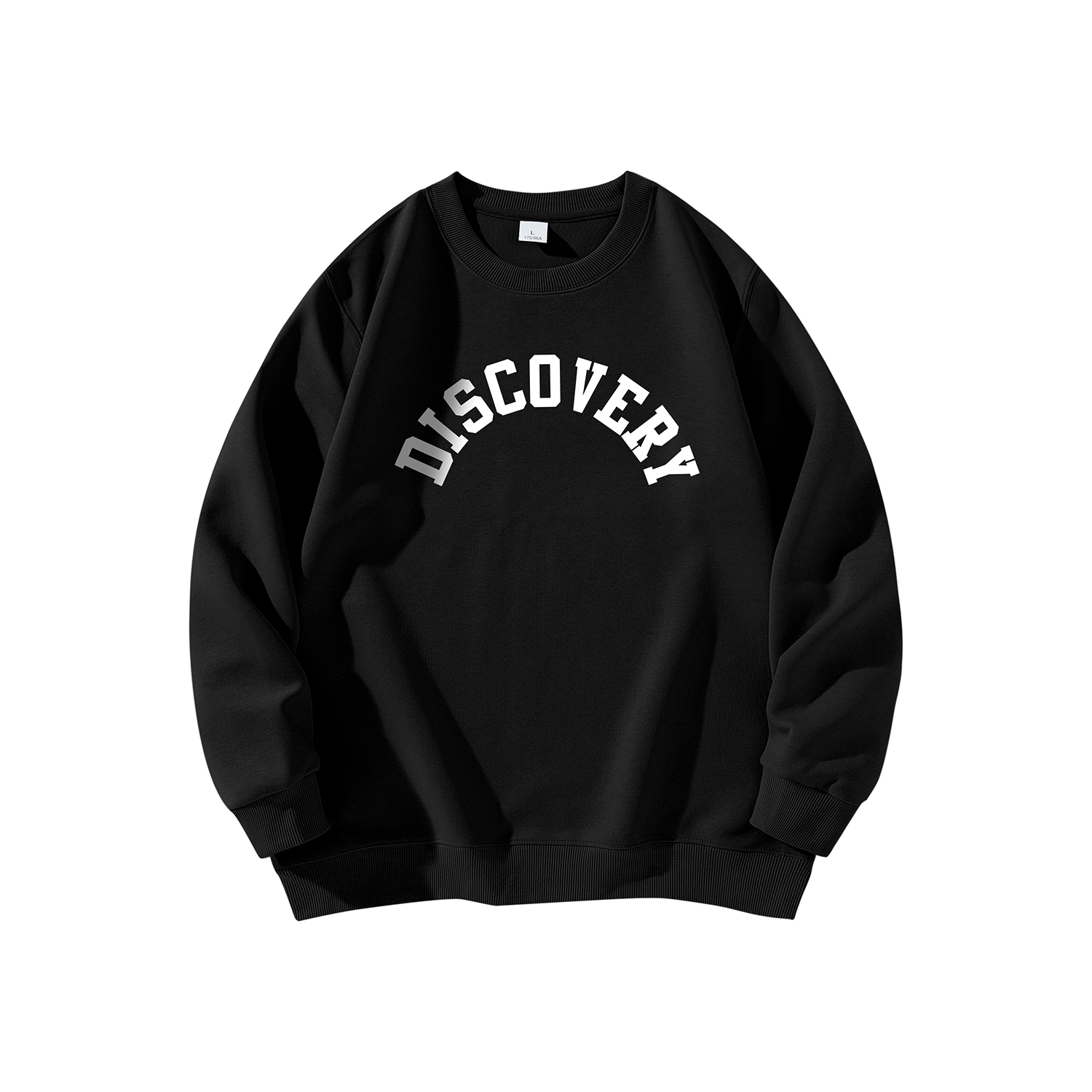 Discovery Expedition Logo Print Casual Pullover Sweatshirt Unisex DAAUL900910