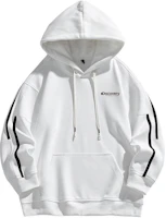 Discovery Expedition Logo Print Pullover Hoodie Striped Loose Fit Unisex Sweatshirt XDAAUL000887 Discovery Expedition Logo Print Pullover Hoodie Striped Loose Fit Unisex Sweatshirt XDAAUL000887