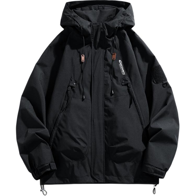 Discovery Expedition Outdoor Zip-Up Hoodie Jacket - Casual Loose Fit Style. XDAAEL000911