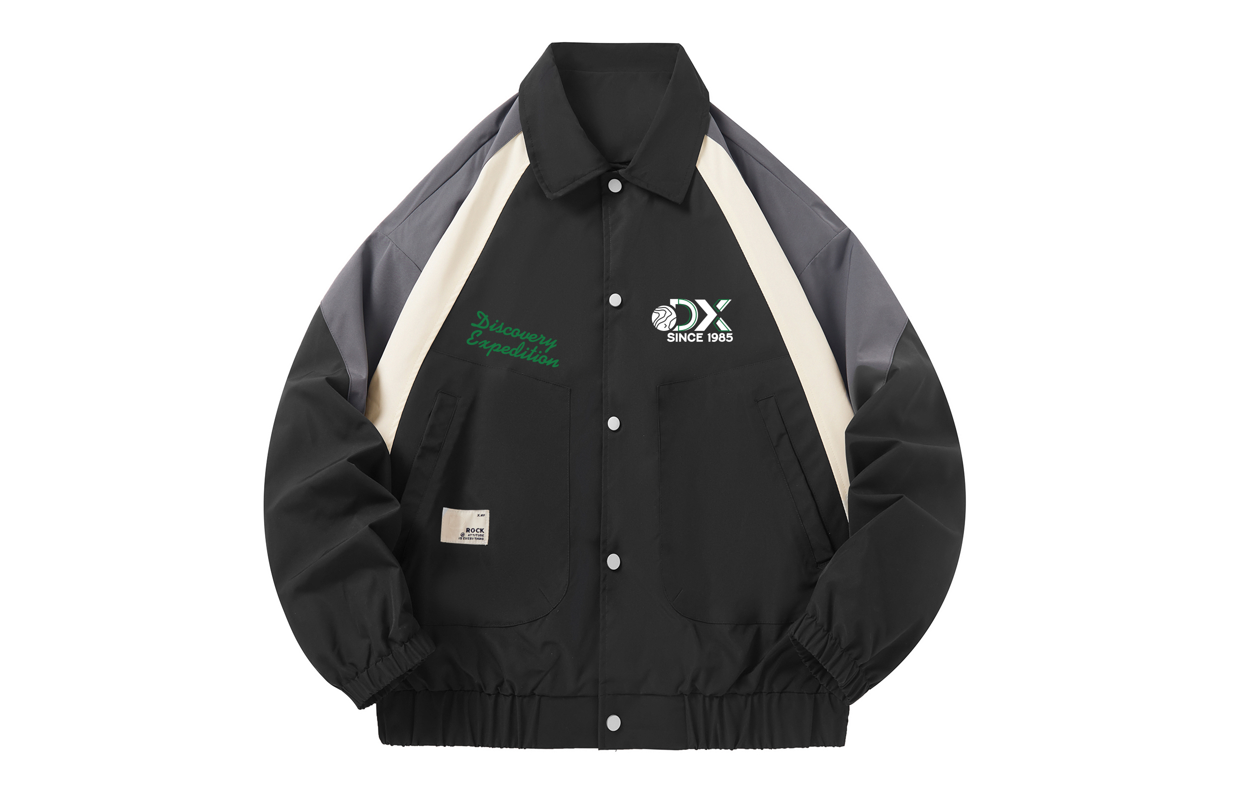 Discovery Expedition Relaxed Fit Casual Jacket Unisex BLACK DAAEL000722